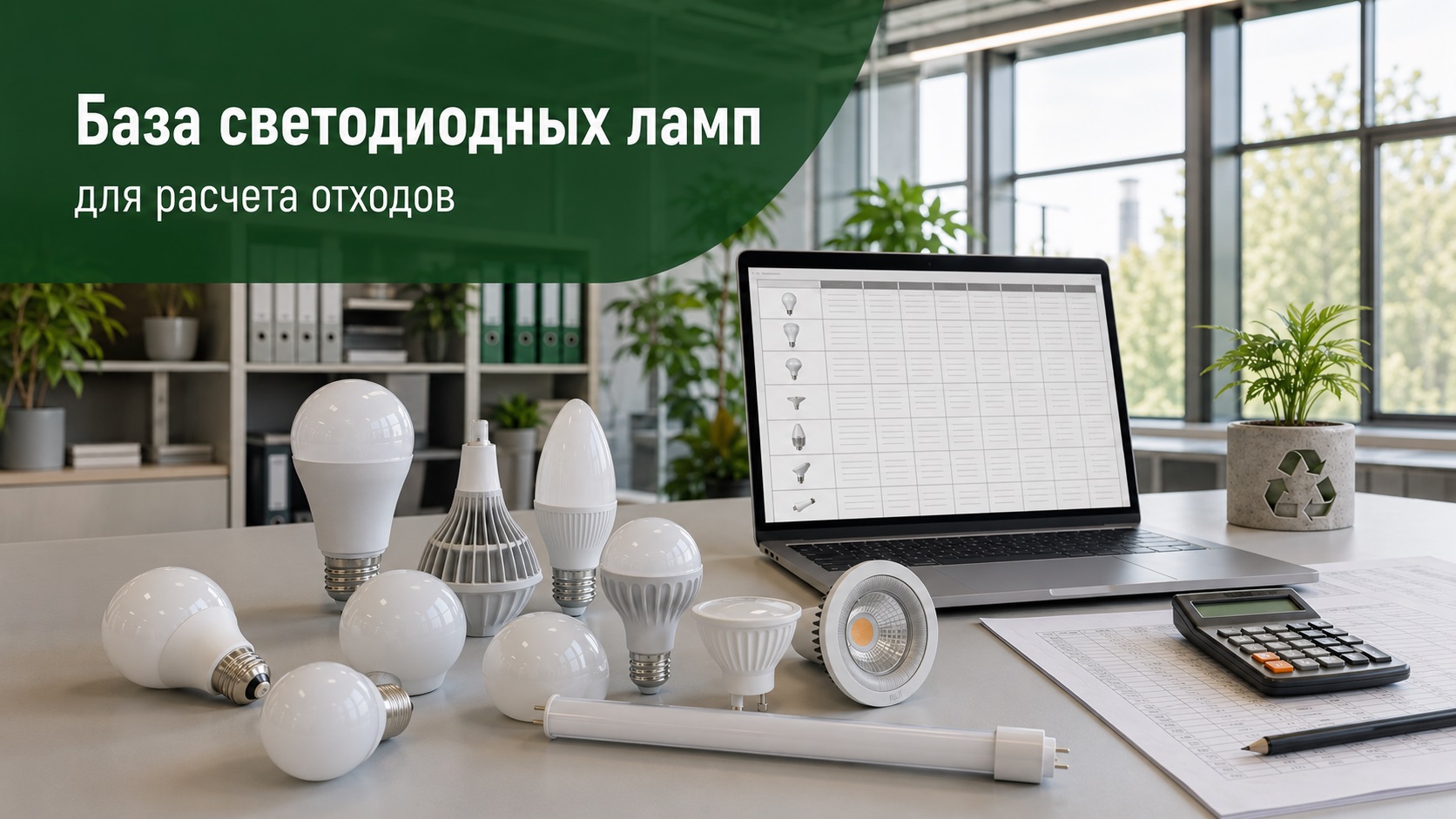 База светодиодных ламп для расчета образования отходов. Часть 2